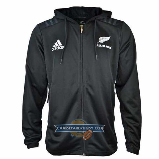 Nueva Zelandia All Blacks Rugby 2018-19 Chaqueta con Capucha01